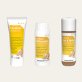 Die natürlichen Alltagshelden Bundle von sanitas – Citridermal Duschgel Hair & Body 200ml, CitroBiotic Aktivpuder 75g und CitriDental aktiv Zahncreme 75ml mit Grapefruitkernextrakt