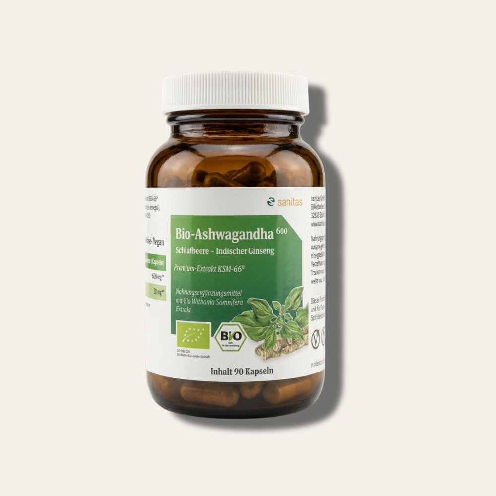 sanitas Bio-Ashwagandha 600 Kapseln Dose 90 Stück