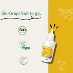CitroBiotic® aktiv+ von sanitas 60ml – Bio-Grapefruit Nahrungsergänzungsmittel mit Bio- Vegan- und Glutenfrei-Siegel