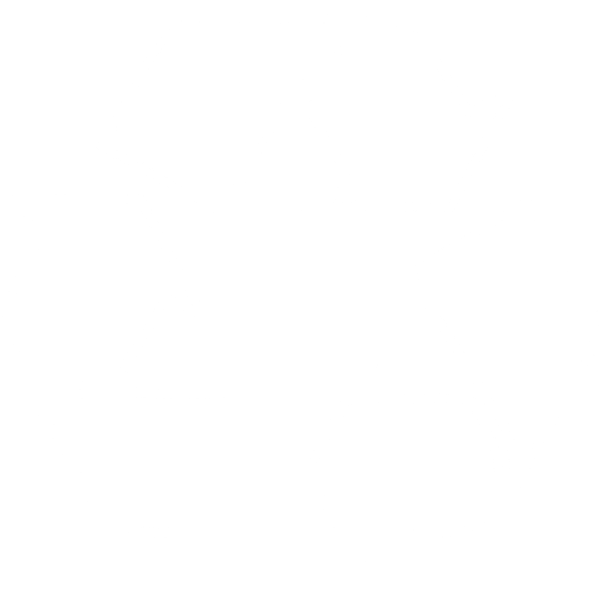 Recycling-Symbol: drei weiße Pfeile, die ein Dreieck bilden