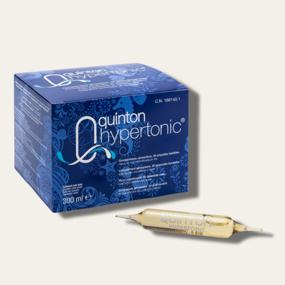 Quinton Hypertonic Meeresplasma von sanitas – 30 Trinkampullen à 10ml (300ml), 100% kalt-mikrofiltriertes ozeanisches Meerwasser, Nahrungsergänzungsmittel